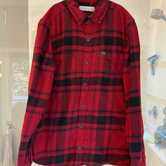 Abercrombie Kids Flannel Button Down Bundle of 2 - Picture 4 of 7